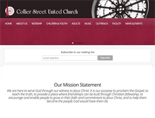 Tablet Screenshot of collierunited.ca